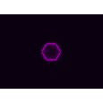 Kompletní LED hexagonové svítidlo růžové, rozměr: 1 element 97 x 84 cm