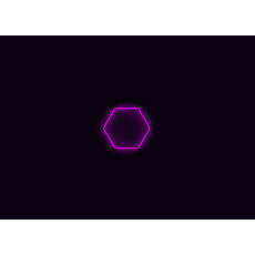 Kompletní LED hexagonové svítidlo růžové, rozměr: 1 element 97 x 84 cm Kompletní LED hexagonové svítidlo růžové, rozměr: 1 element 97 x 84 cm