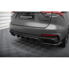 Maxton Design středový spoiler pod zadní nárazník s žebrováním pro Maserati Levante Mk1 Trofeo, černý lesklý plast ABS Maxton Design středový spoiler pod zadní nárazník s žebrováním pro Maserati Levante Mk1 Trofeo, černý lesklý plast ABS