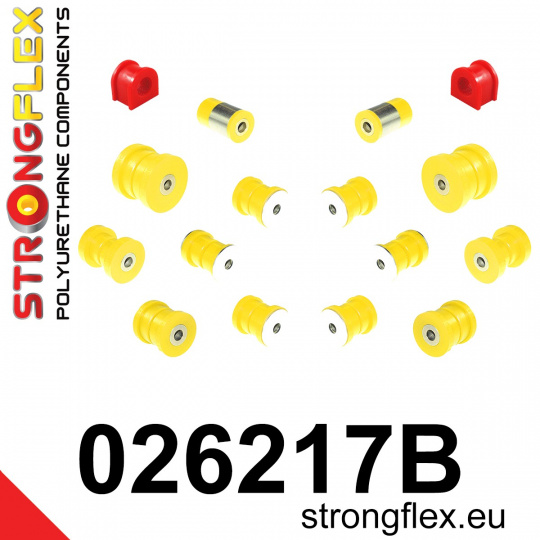 026217B: Strongflex Sada silentbloků zadního zavěšení