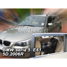 HEKO ofuky oken BMW 5 5dv combi (E61, 2003-2010) přední + zadní