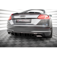 Maxton Design vložka zadního nárazníku pro Audi TT 8S, černý lesklý plast ABS, S-Line Maxton Design vložka zadního nárazníku pro Audi TT 8S, černý lesklý plast ABS, S-Line