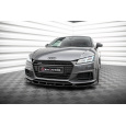 Maxton Design spoiler pod přední nárazník ver.2 pro Audi TT 8S, černý lesklý plast ABS, S-Line