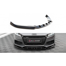 Maxton Design spoiler pod přední nárazník ver.2 pro Audi TT 8S, černý lesklý plast ABS, S-Line