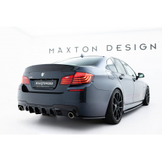 Maxton Design vložka zadního nárazníku ver.2 pro BMW řada 5 F10- F11, černý lesklý plast ABS, M-Pack, s jednoduchou koncovkou na obou stranách Maxton Design vložka zadního nárazníku ver.2 pro BMW řada 5 F10- F11, černý lesklý plast ABS, M-Pack, s jednoduchou koncovkou na obou stranách