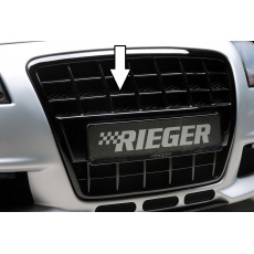Rieger maska chladiče s integrovaným držákem SPZ pro Audi A3 8P 3-dvéř., 5-dvéř., Sportback, plast ABS lakovaný do černé lesklé barvy