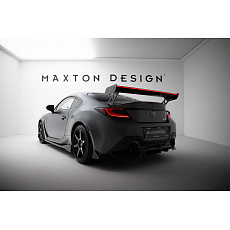 Maxton Design zadní křídlo s široce rozkročenými držáky a LED světlem pro Subaru BRZ Mk2, materiál pravý karbon