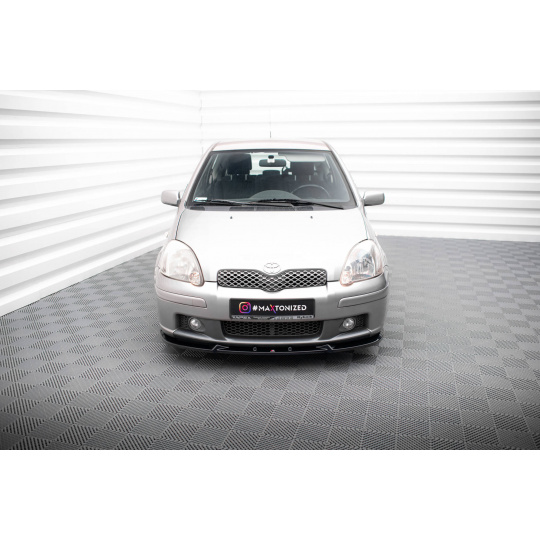 Maxton Design spoiler pod přední nárazník pro Toyota Yaris T-Sport Mk1 Facelift, černý lesklý plast ABS