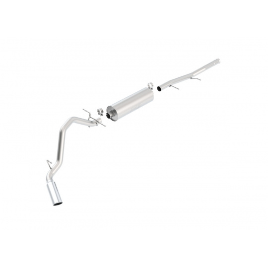 Borla Cat-Back výfukový systém "Touring" s jednoduchou koncovkou pro Chevrolet Silverado 1500 4,8/5,3/6,0 V8 4-dvéř. EC/SB 78,7", CC/SHB 69,3", r.v. 2009-2013