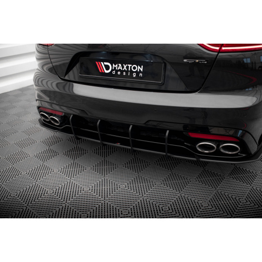 Maxton Design "Street Pro" difuzor zadního nárazníku v.1 pro Kia Stinger GT-Line, plast ABS bez povrchové úpravy