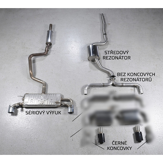 Milltek Sport výfukový systém cat-back pro Volkswagen Scirocco R 2009-2016, černé koncovky Milltek Sport výfukový systém cat-back pro Volkswagen Scirocco R 2009-2016, černé koncovky