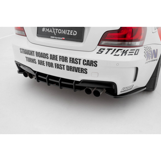 Maxton Design "Street Pro" difuzor zadního nárazníku pro BMW řada 1 E82, plast ABS bez povrchové úpravy, M Coupe