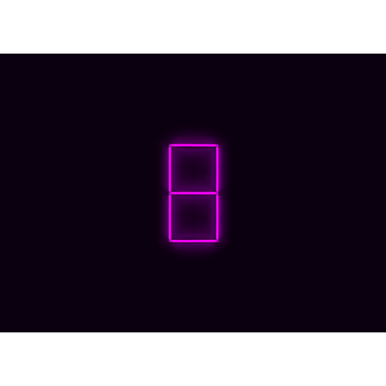Kompletní LED čtyřhranné svítidlo růžové, rozměr: 2 elementy 44 x 88 cm
