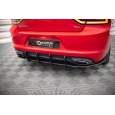 Maxton Design "Street Pro" difuzor zadního nárazníku pro Dodge Charger Mk7 Facelift RT, plast ABS bez povrchové úpravy, s černou a červenou linkou