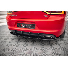 Maxton Design "Street Pro" difuzor zadního nárazníku pro Dodge Charger Mk7 Facelift RT, plast ABS bez povrchové úpravy, s černou a červenou linkou