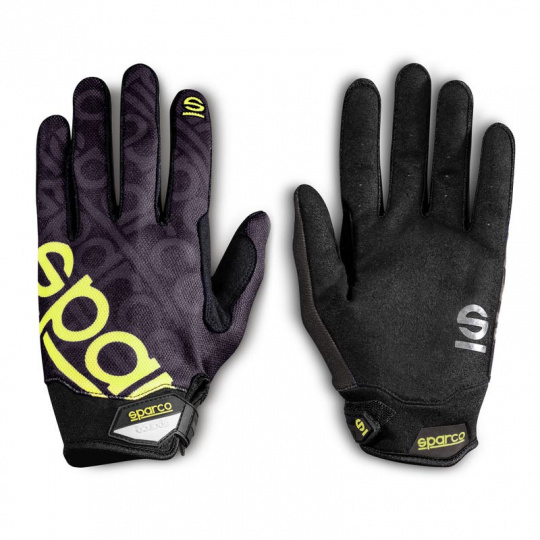 Rukavice pro mechaniky Sparco Meca-3, barva černo-žlutá, Velikost: 9