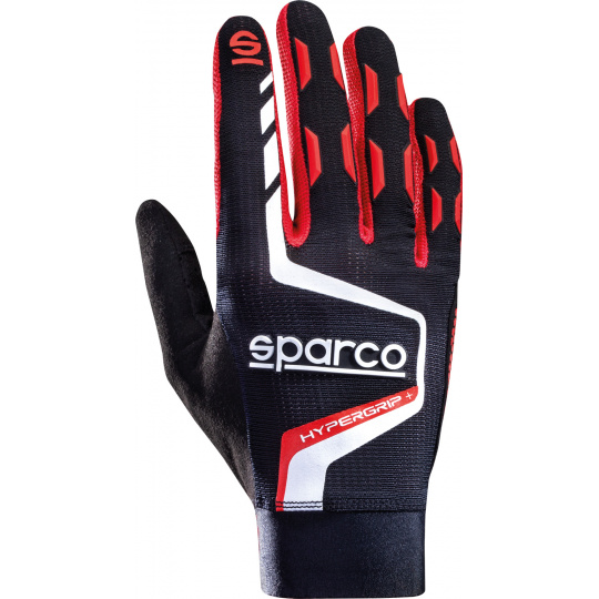 Sparco Hypergrip+ Sim Racing gamingové rukavice, barva: černo-červená, velikost: 11