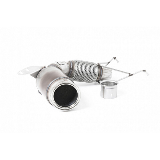 Milltek Sport downpipe a Hi-Flow sportovní katalyzátor pro New Mini Mk3 (F56) Mini Cooper S 2.0 Turbo (UK/EU) Facelift s GPF/OPF 2019-2024, pouze pro OE Cat Back systém