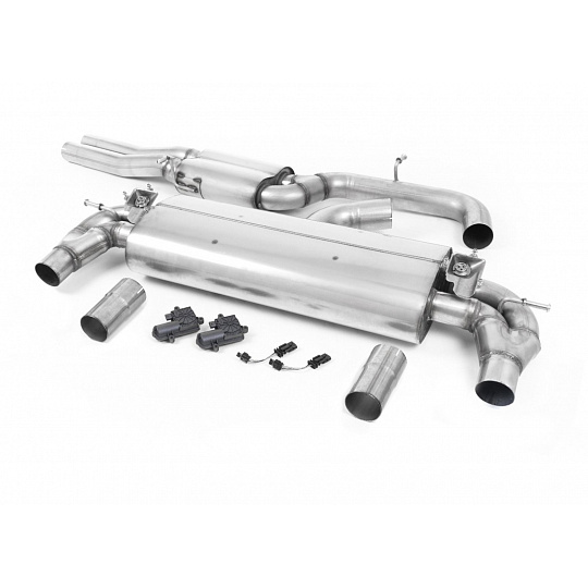 Milltek sport ValveSonic výfukový systém cat-back bez rezonátoru pro Audi RS3 Sedan 400PS (8V MQB) - s OPF/GPF 2019-2024, typ koncovek: oválné leštěné Milltek sport ValveSonic výfukový systém cat-back bez rezonátoru pro Audi RS3 Sedan 400PS (8V MQB) - s OPF/GPF 2019-2024, typ koncovek: oválné leštěné