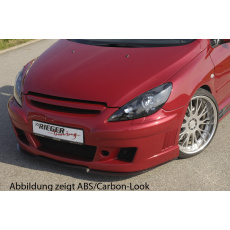 Rieger lipa pod přední nárazník Rieger pro Peugeot 307 break, combi, convertible CC, sedan před faceliftem, 04/01-04/05, plast ABS bez povrchové úpravy