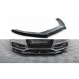 Maxton Design spoiler pod přední nárazník ver.1 pro Audi A5 8T FL, černý lesklý plast ABS, S-Line