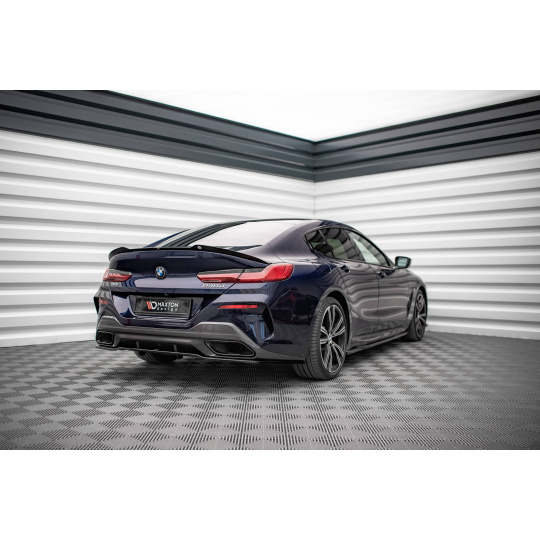 Maxton Design prodloužení spoileru pro BMW řada 8 Gran Coupe/G16, černý lesklý plast ABS