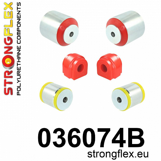 036074B: Strongflex Sada silentbloků předního zavěšení 036074B: Strongflex Sada silentbloků předního zavěšení