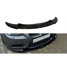 Maxton Design spoiler pod přední nárazník pro BMW M3 E92, černý lesklý plast ABS, pro vozy s M Performance splittery