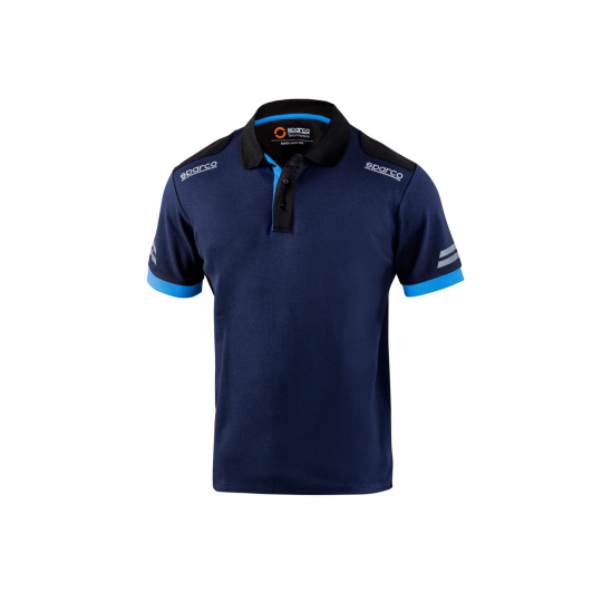 Sparco technické polo triko Toledo, barva: modrá, velikost: XL