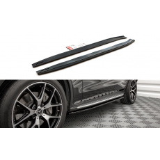 Maxton Design difuzory pod boční prahy pro Mercedes GLC Coupe/C253 Facelift /AMG- Line, černý lesklý plast ABS