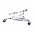 Milltek Sport výfukový systém secondary cat-back s rezonátorem pro Subaru BRZ 2.0l 2012-2021, titanově modré koncovky