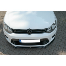 Maxton Design spoiler pod přední nárazník pro Volkswagen Polo Mk5, černý lesklý plast ABS, R WRC