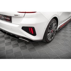 Maxton Design boční difuzory pod zadní nárazník pro Kia Cee'd Mk3 /GT, černý lesklý plast ABS