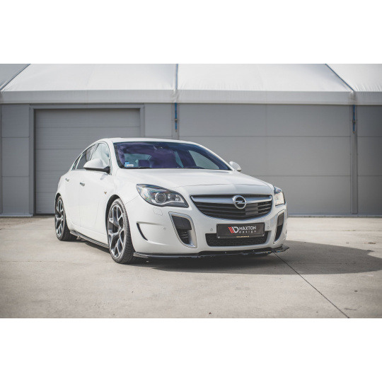 Maxton Design spoiler pod přední nárazník pro Opel Insignia OPC Mk1 Facelift, černý lesklý plast ABS