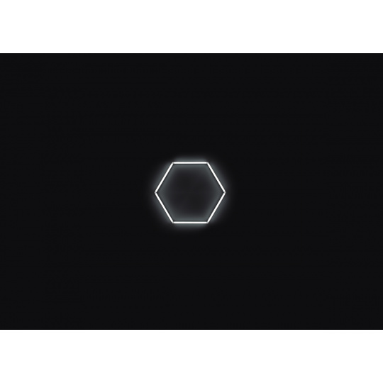 Kompletní LED hexagonové svítidlo bílé 4500 K, rozměr: 1 element 97 x 84 cm