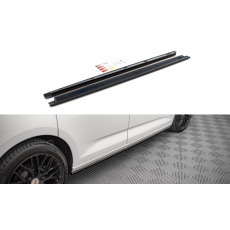 Maxton Design difuzory pod boční prahy pro Volkswagen Caddy Mk5, Carbon-Look
