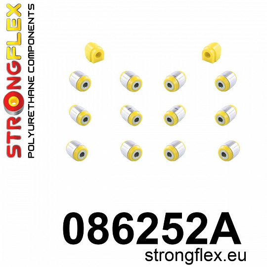 086252A: Strongflex Sada silentbloků zadního zavěšení varianta SPORT 086252A: Strongflex Sada silentbloků zadního zavěšení varianta SPORT