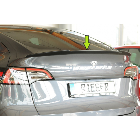 Rieger prodloužení víka kufru pro Tesla Model Y 003, plast ABS v matné černé