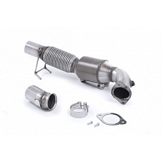 Milltek Sport downpipe a Hi-Flow sportovní katalyzátor 200 Cell Large Bore pro Ford Focus Mk3 RS 2.3l EcoBoost 4wd 5-dvéř. Hatchback 2016-2018, pouze pro OE Cat Back systém