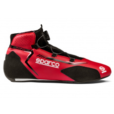 Závodní boty Sparco RAPID s otočným mechanismem zapínání, s homologací FIA, barva: červeno-černá, velikost: 45 Závodní boty Sparco RAPID s otočným mechanismem zapínání, s homologací FIA, barva: červeno-černá, velikost: 45