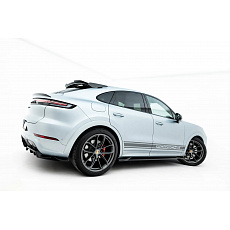 Maxton Design difuzory pod boční prahy pro Porsche Cayenne GTS Mk3 Facelift, černý lesklý plast ABS