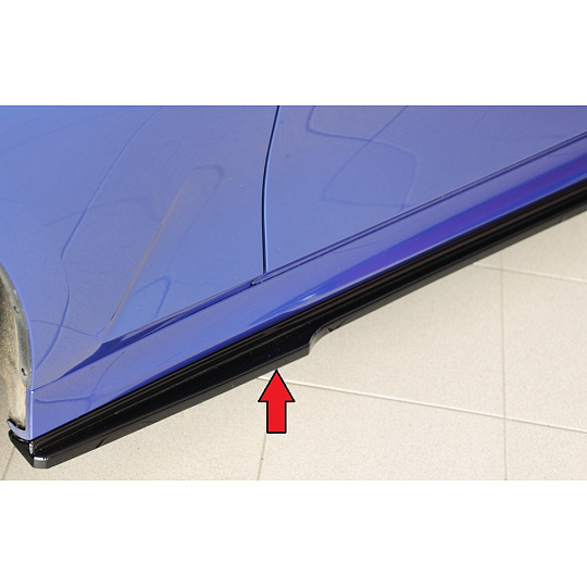 Rieger spoiler pod boční práh mont. strana levá pro BMW 3er G21 G3K touring, 03/19-, plast ABS lakovaný do černé lesklé barvy