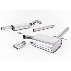 Milltek Sport výfukový systém cat-back s rezonátorem (tišší) pro Volkswagen Corrado VR6 1992-1995, typ koncovek: leštěné
