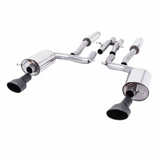 Milltek Sport homologovaný výfuk cat-back pro Audi RS6 C6 5.0 V10 biturbo quattro 2008-2010, černé oválné koncovky Milltek Sport homologovaný výfuk cat-back pro Audi RS6 C6 5.0 V10 biturbo quattro 2008-2010, černé oválné koncovky