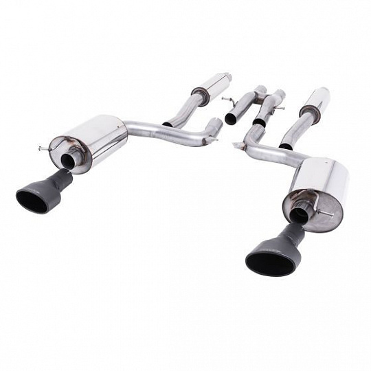 Milltek Sport homologovaný výfuk cat-back pro Audi RS6 C6 5.0 V10 biturbo quattro 2008-2010, černé oválné koncovky