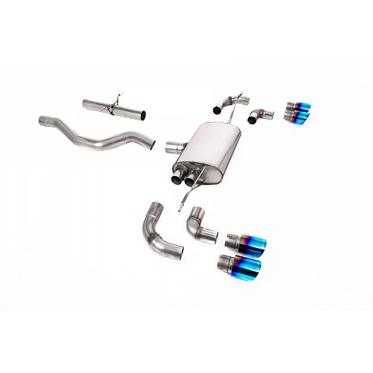 Milltek Sport výfukový systém OPF/GPF Back bez rezonátoru (hlasitější) pro Land rover Defender 90 3.0 I6 P400 (s OPF/GPF a bez OPF/GPF) 2020-2024, GT-90 titanově modré koncovky Milltek Sport výfukový systém OPF/GPF Back bez rezonátoru (hlasitější) pro Land rover Defender 90 3.0 I6 P400 (s OPF/GPF a bez OPF/GPF) 2020-2024, GT-90 titanově modré koncovky