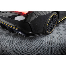 Maxton Design "Street Pro" boční difuzory pod zadní nárazník pro Mercedes CLA C 117 Facelift 45 AMG, plast ABS bez povrchové úpravy, s červenou linkou Maxton Design "Street Pro" boční difuzory pod zadní nárazník pro Mercedes CLA C 117 Facelift 45 AMG, plast ABS bez povrchové úpravy, s červenou linkou