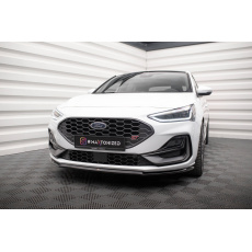Maxton Design spoiler pod přední nárazník ver.3 pro Ford Focus, Focus ST Mk4, černý lesklý plast ABS