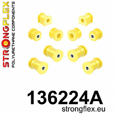 136224A: Strongflex Sada silentbloků zadního zavěšení varianta SPORT