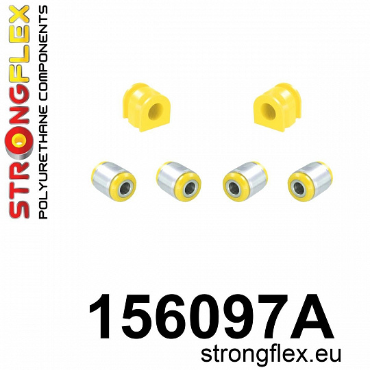 156097A: Strongflex Sada silentbloků předního zavěšení varianta SPORT 156097A: Strongflex Sada silentbloků předního zavěšení varianta SPORT